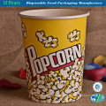 Popcorn balde em impressão de destaque